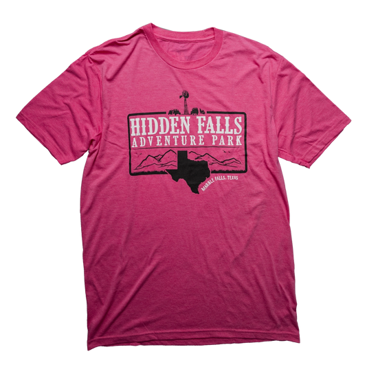 Texas Pink Hidden Falls T-Shirt