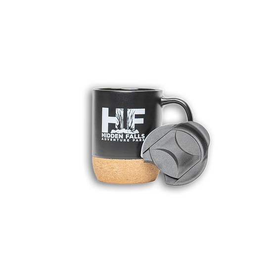 Hidden Falls Cork and Lid Coffee Mug