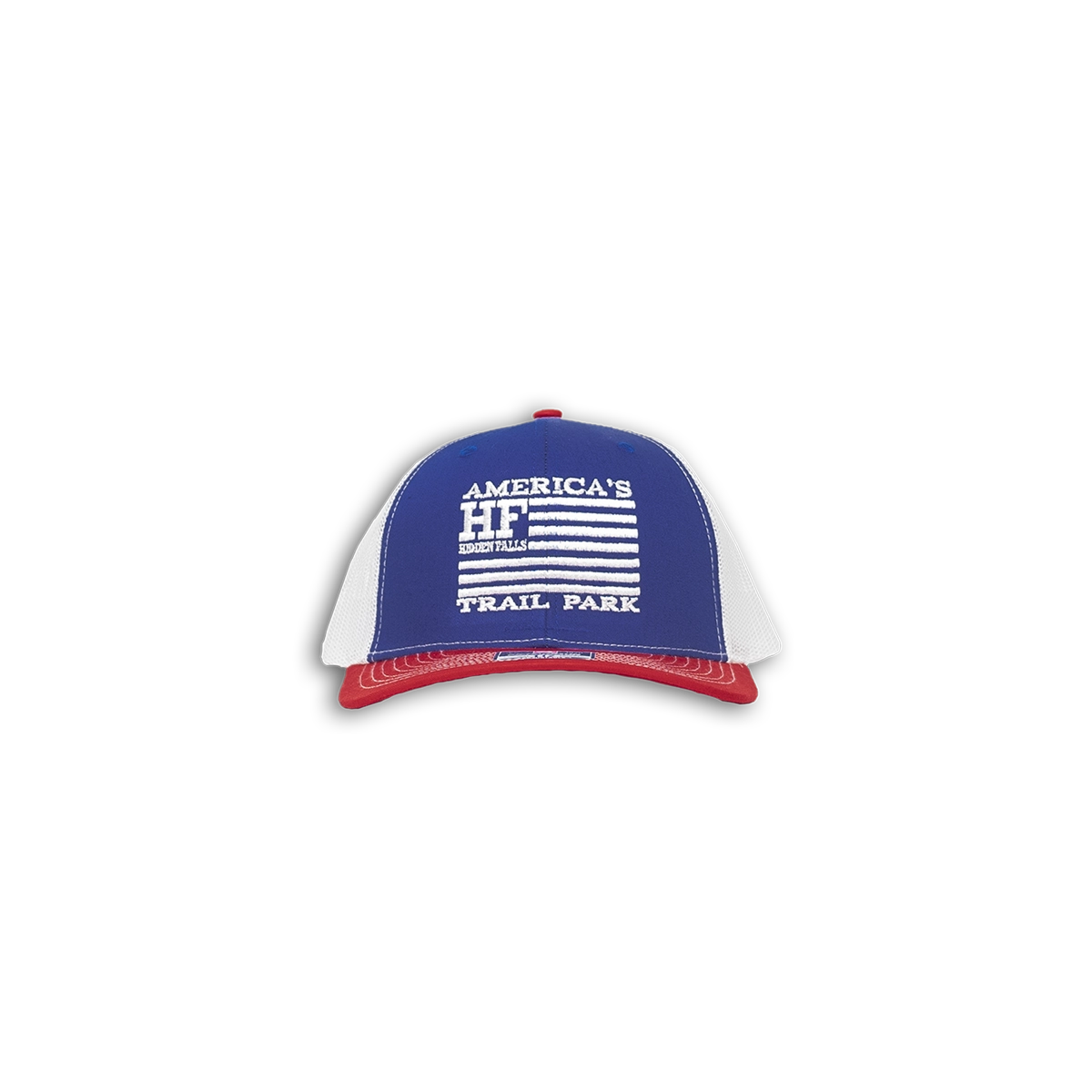 Hidden Falls Hats Red/White/Blue Front